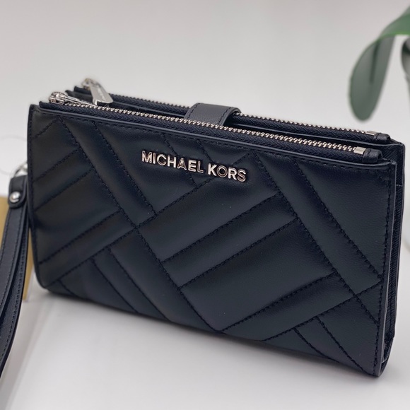 Michael Kors Lg Double Zip Peyton Wallet Black - Picture 3 of 10